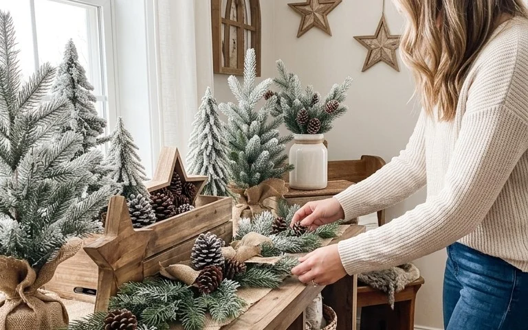 Cozy Rustic Farmhouse Winter Decor Ideas